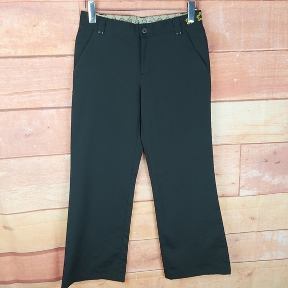 🍄3/50$🍄 OAKLEY outdoor sports active black pants size 4 - Picture 4 of 10